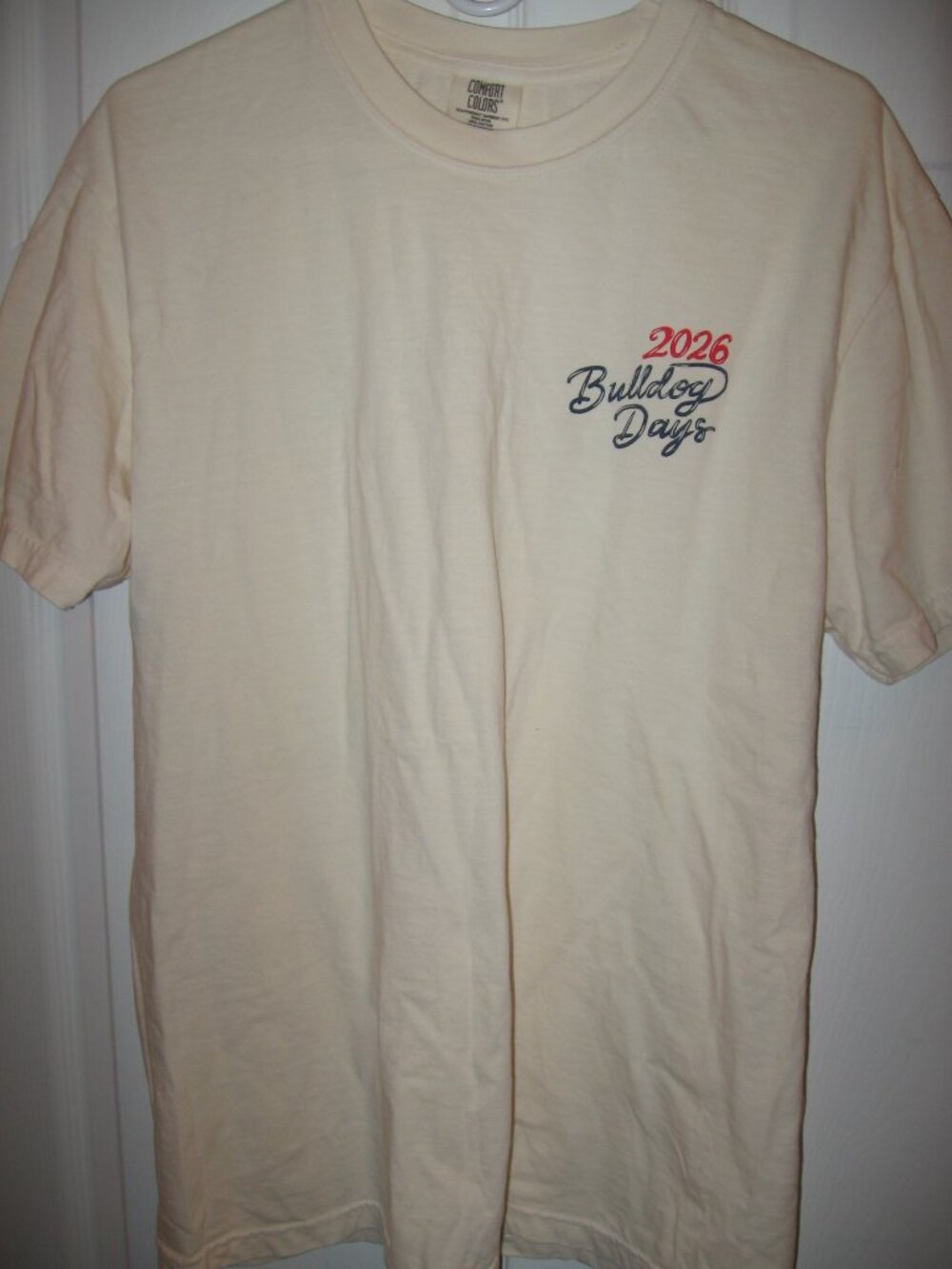 Samford Bulldogs 2026 T-Shirt Men's Size Large Off-White Comfort Colors